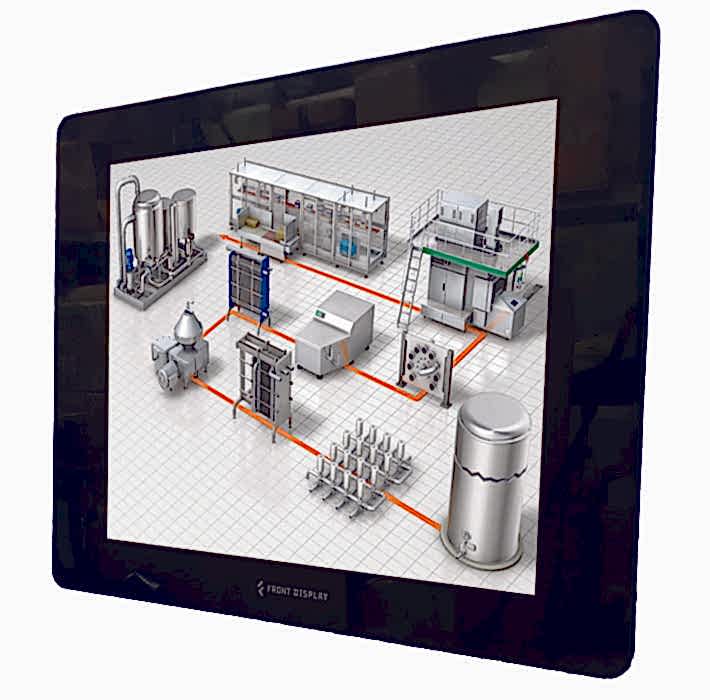 Изображение Казахстанский промышленный монитор GLA-19-R10 без отверстий  