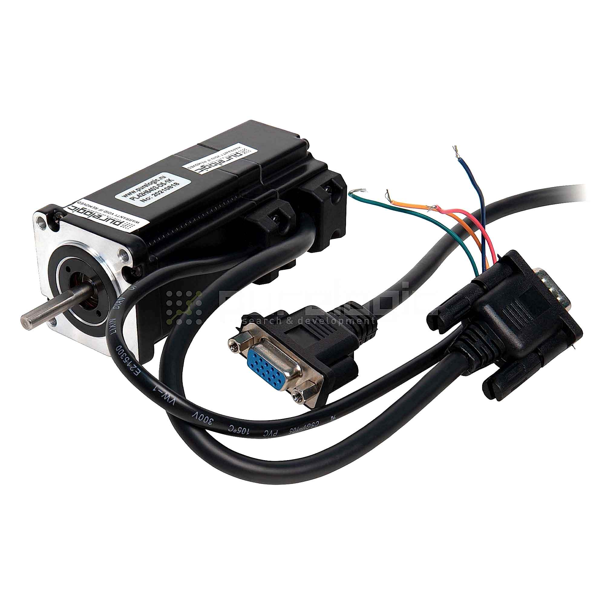 Изображение Двигатель шаговый с энкодером PL42H6403-D5-1K