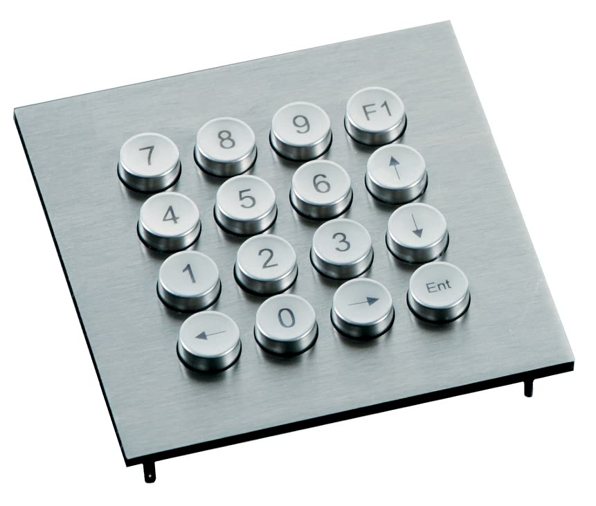 Изображение Клавиатура антивандальная TKV-016-IP65-MODUL-USB (KV16234)  