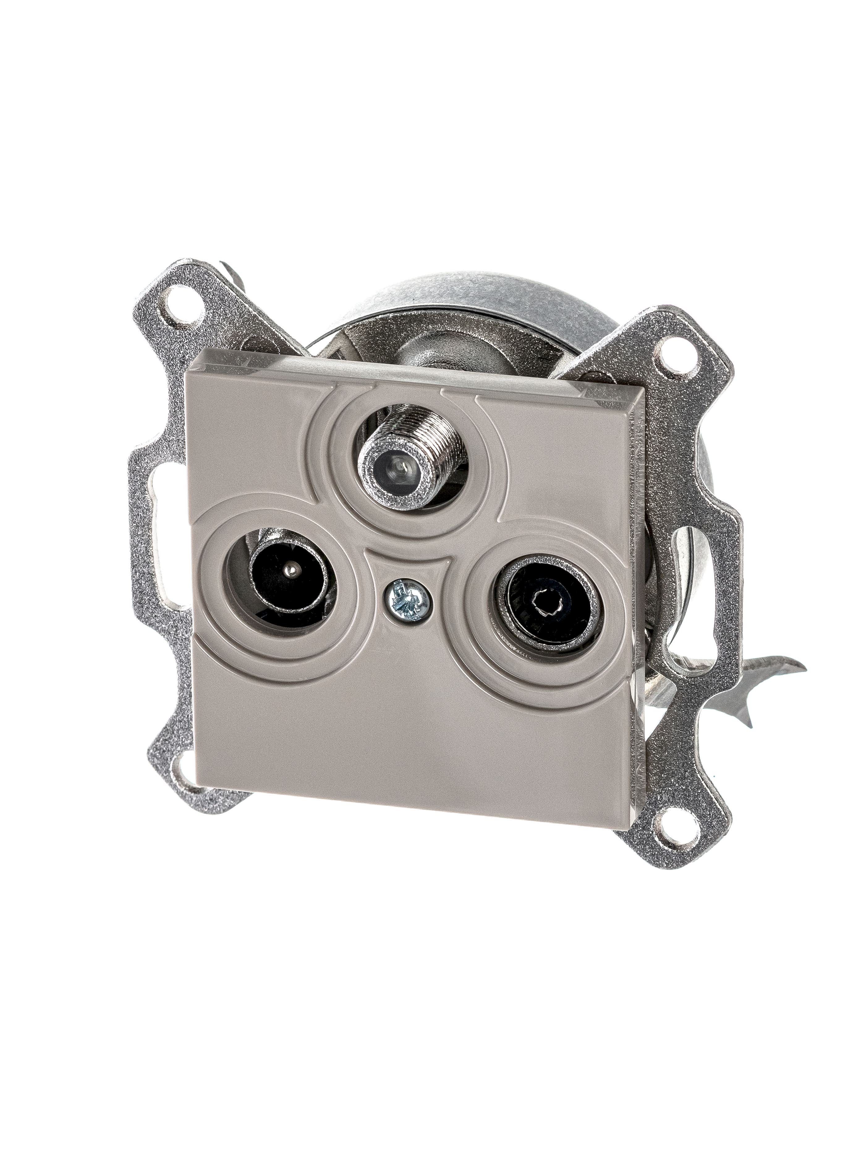 Изображение ABB EPJ Levit кофе макиато / белый Розетка TV-R-SAT, кофе макиато