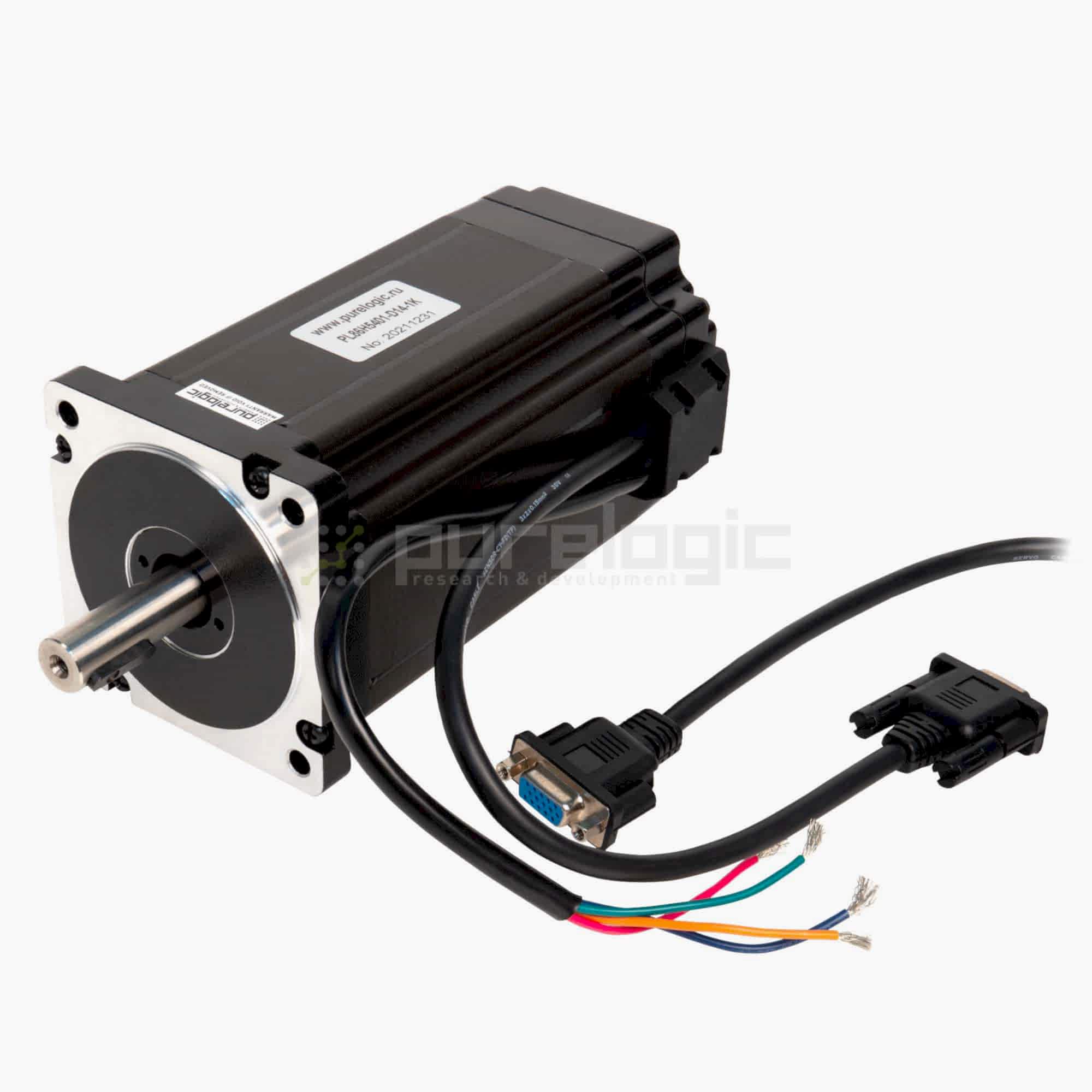 Изображение Двигатель шаговый с энкодером PL86H5401-D14-1K